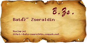 Bató Zseraldin névjegykártya